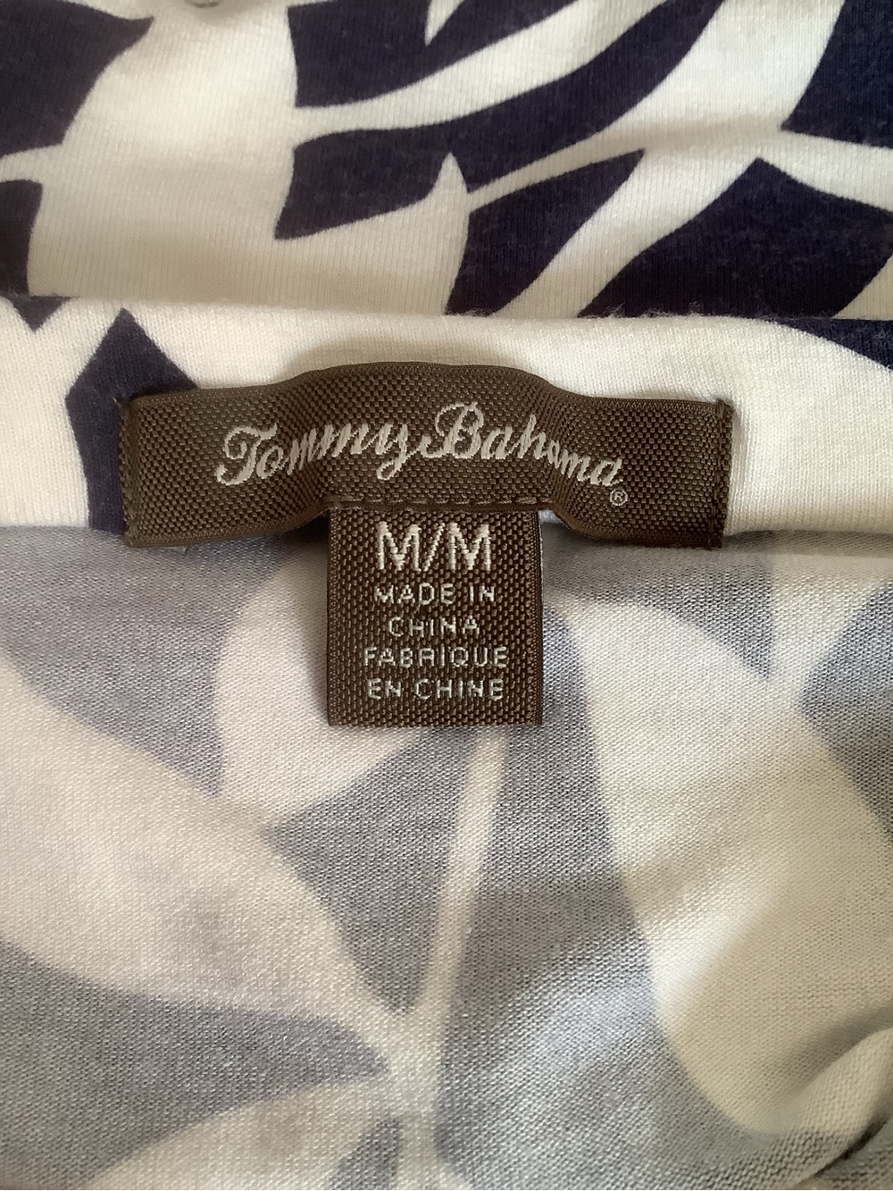 Tommy Bahama Navy and White Tropical Halter Dress Size M - Picture 9 of 14